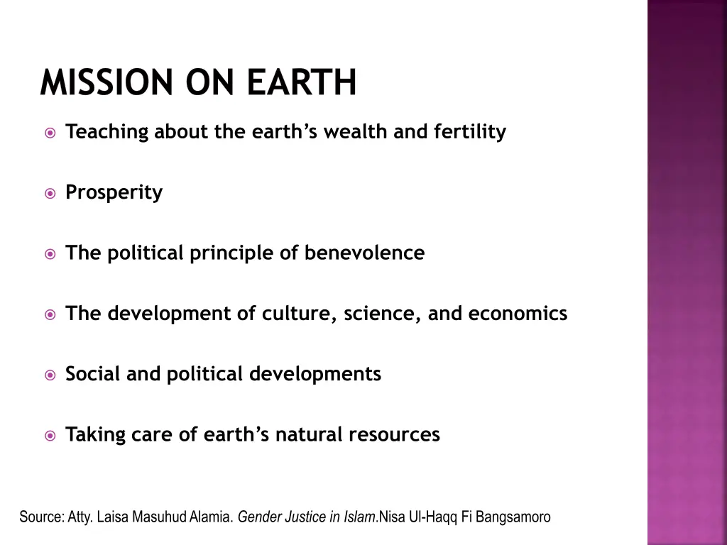 mission on earth