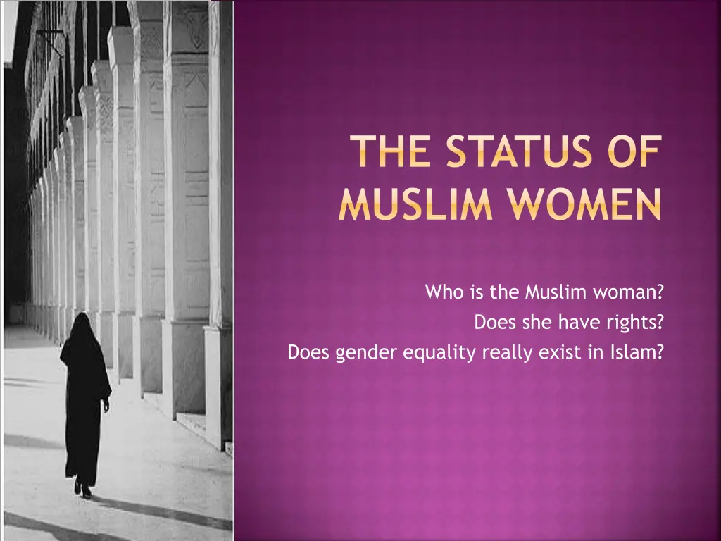 the status of muslim women