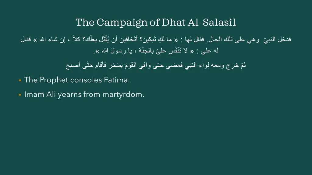 the campaign of dhatal salasil 11