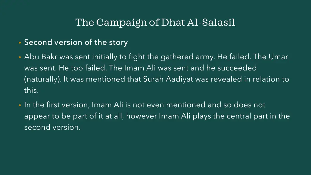 the campaign of dhatal salasil 19