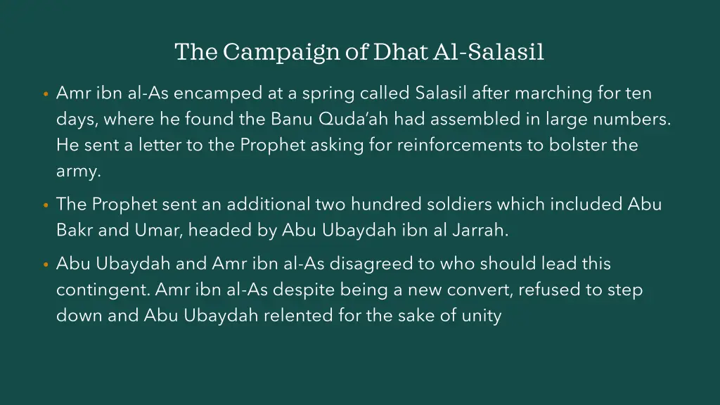 the campaign of dhatal salasil 3