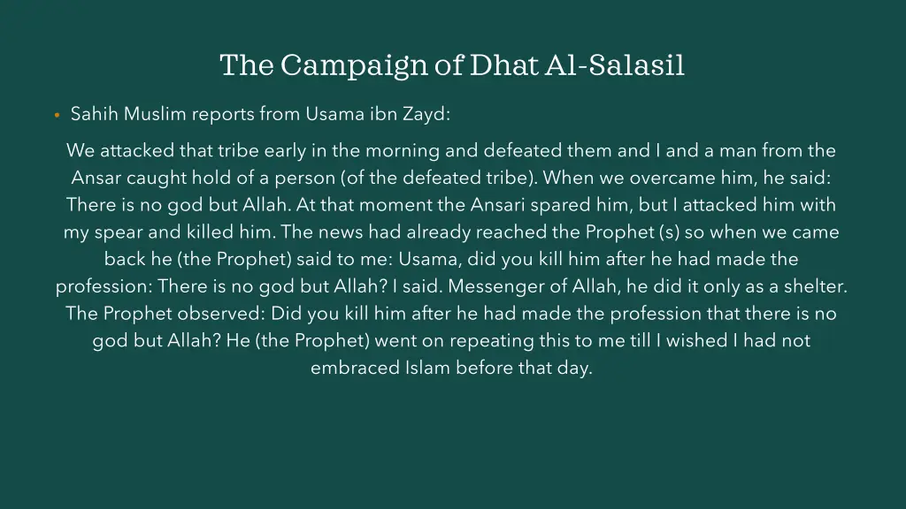 the campaign of dhatal salasil 5
