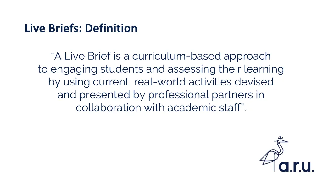 live briefs definition