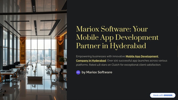 mariox software your mobile app development