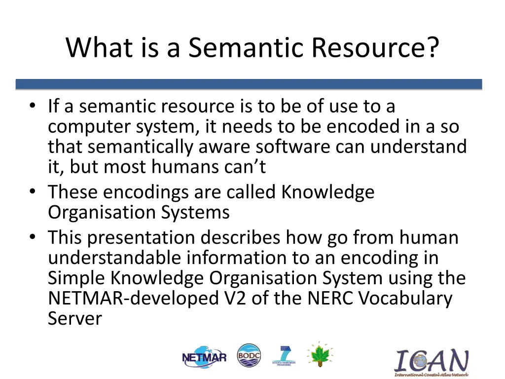 what is a semantic resource 1