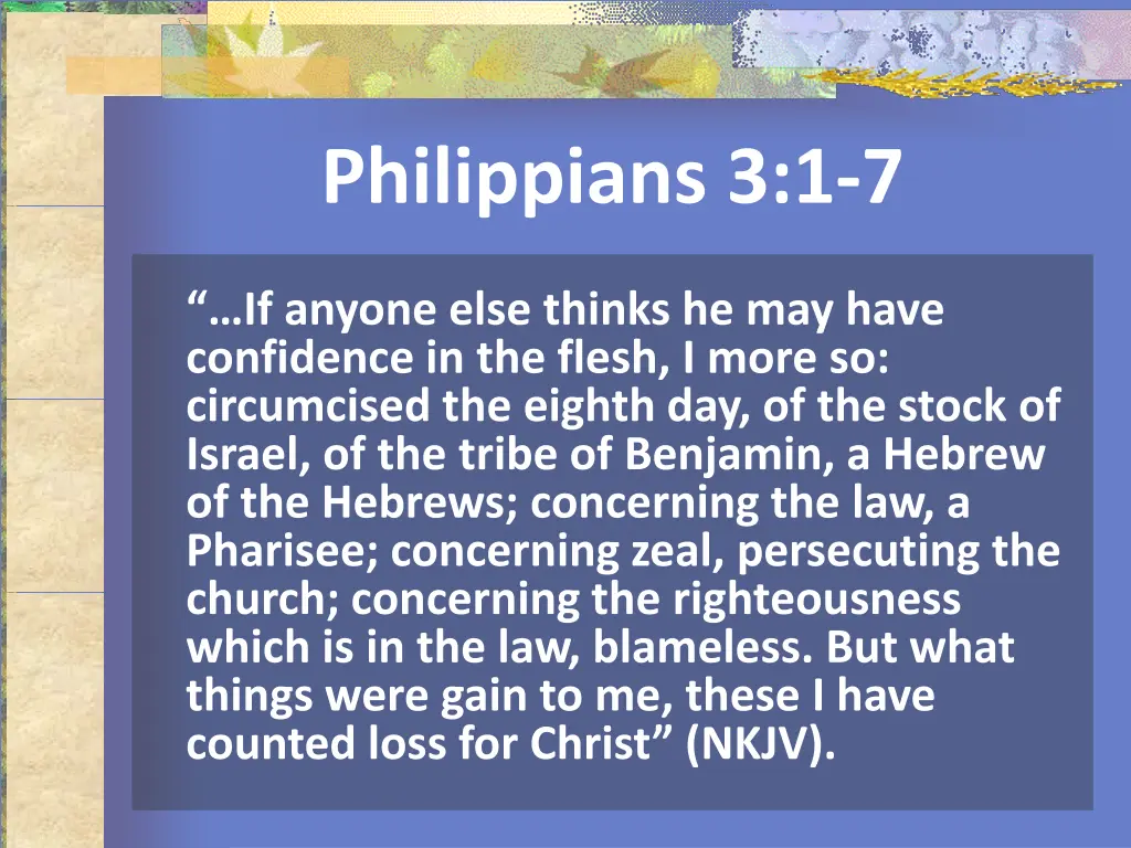 philippians 3 1 7 1