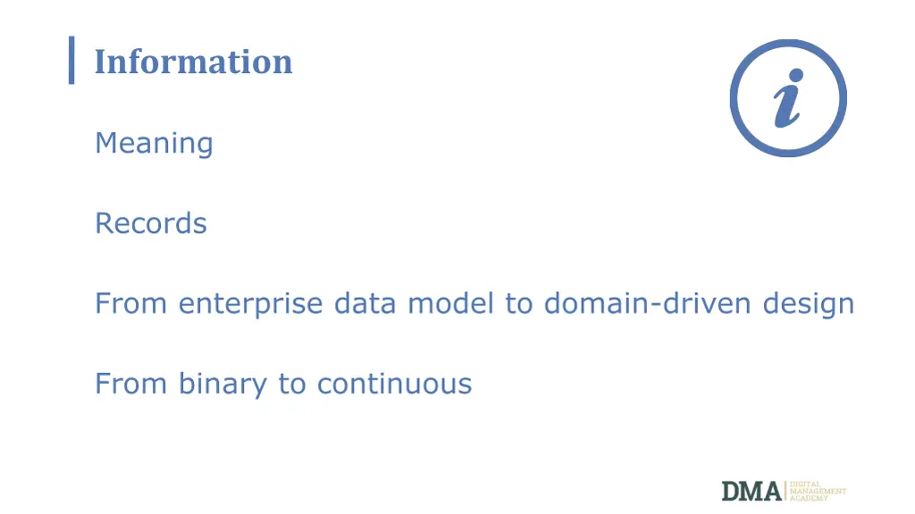 information