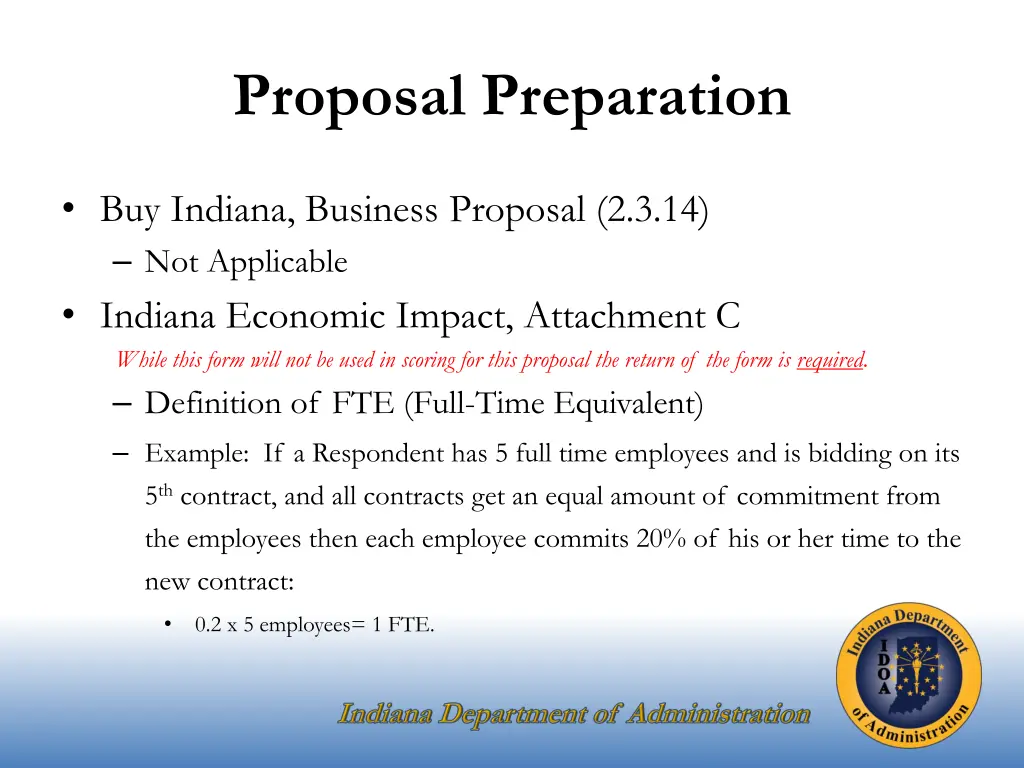 proposal preparation