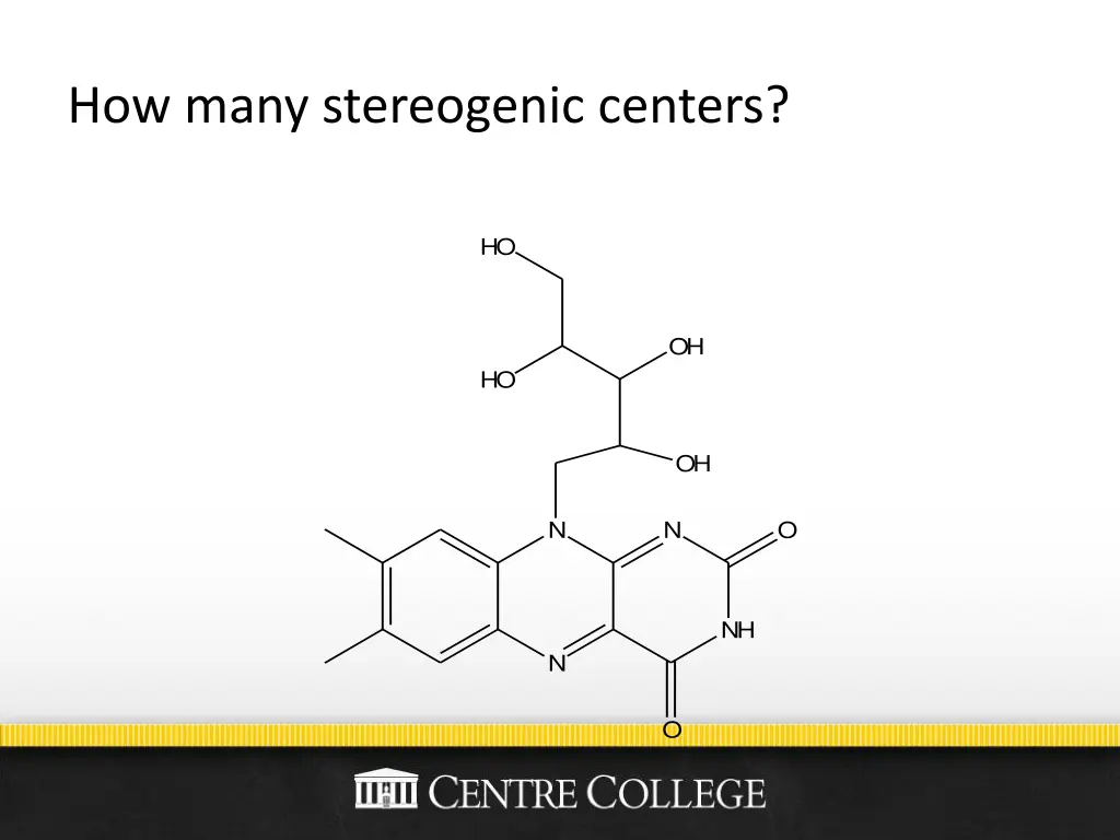 how many stereogenic centers
