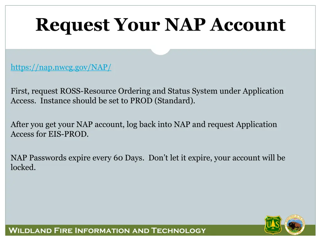 https nap nwcg gov nap