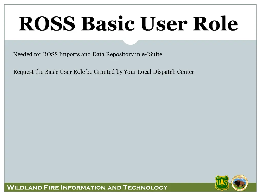 needed for ross imports and data repository
