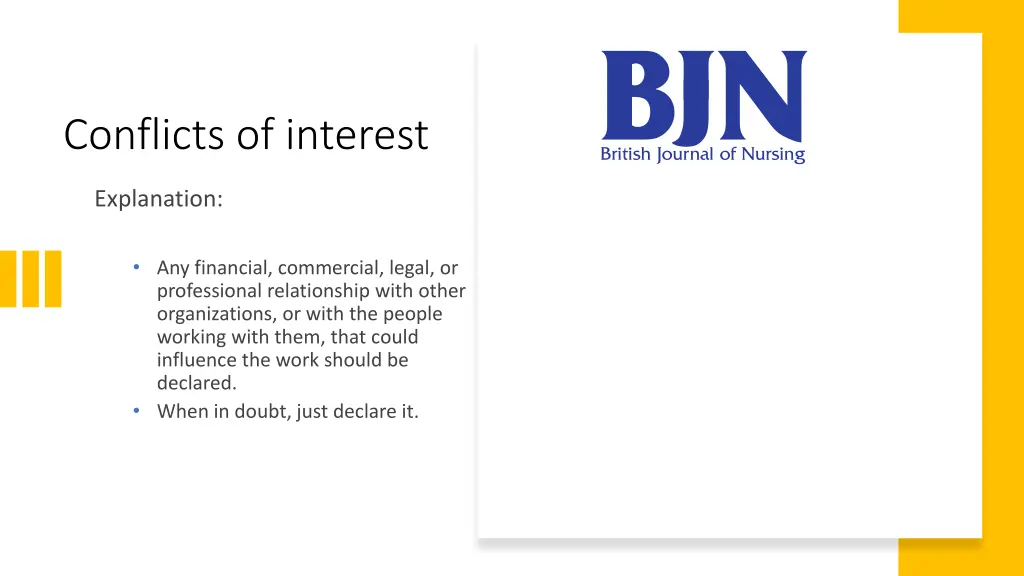 conflicts of interest