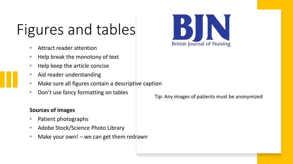 figures and tables