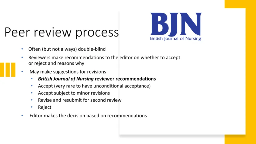 peer review process