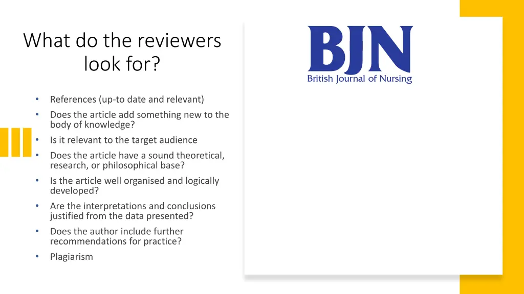 what do the reviewers look for