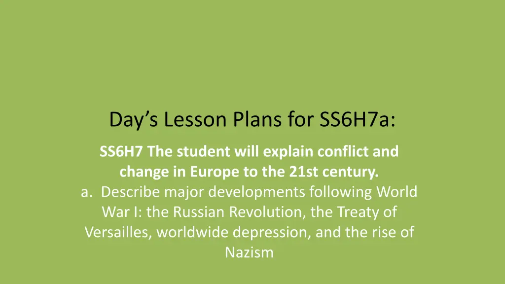 day s lesson plans for ss6h7a