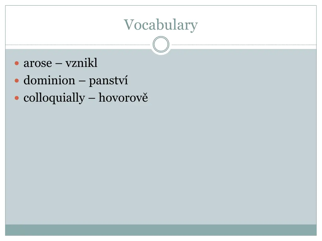 vocabulary