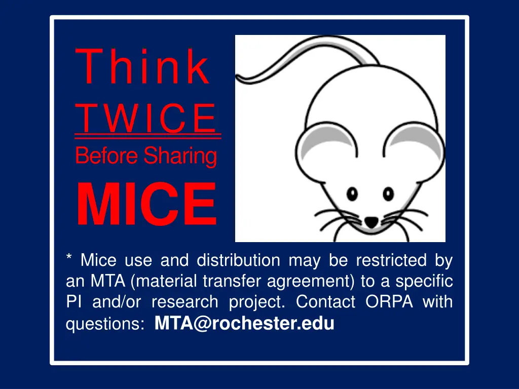 think twice before sharing mice