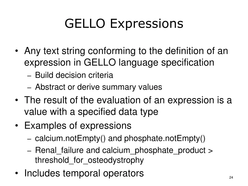 gello expressions