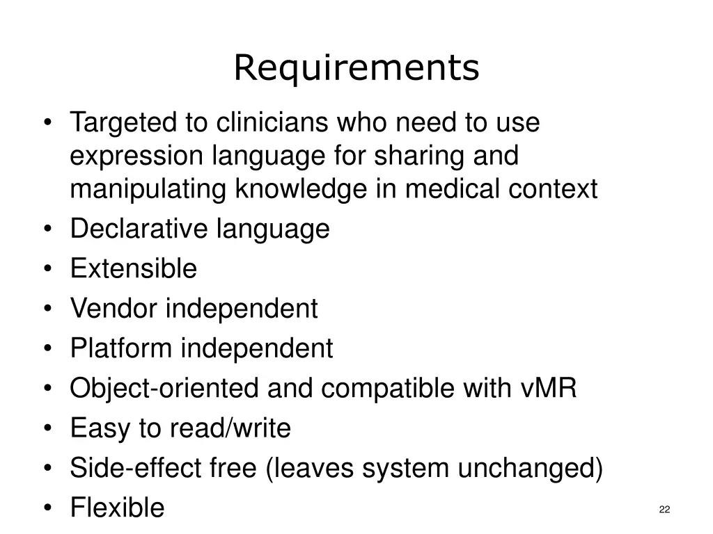 requirements