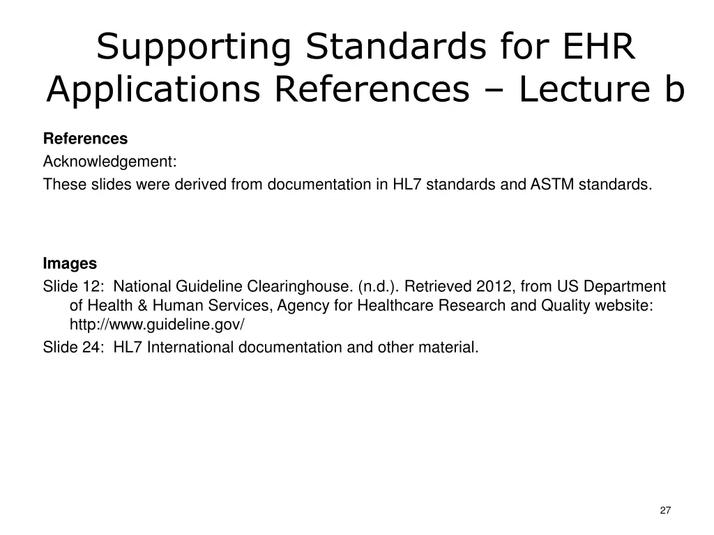 supporting standards for ehr applications 1
