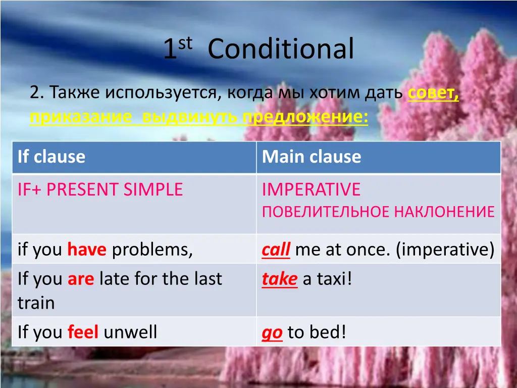 1 st conditional 2