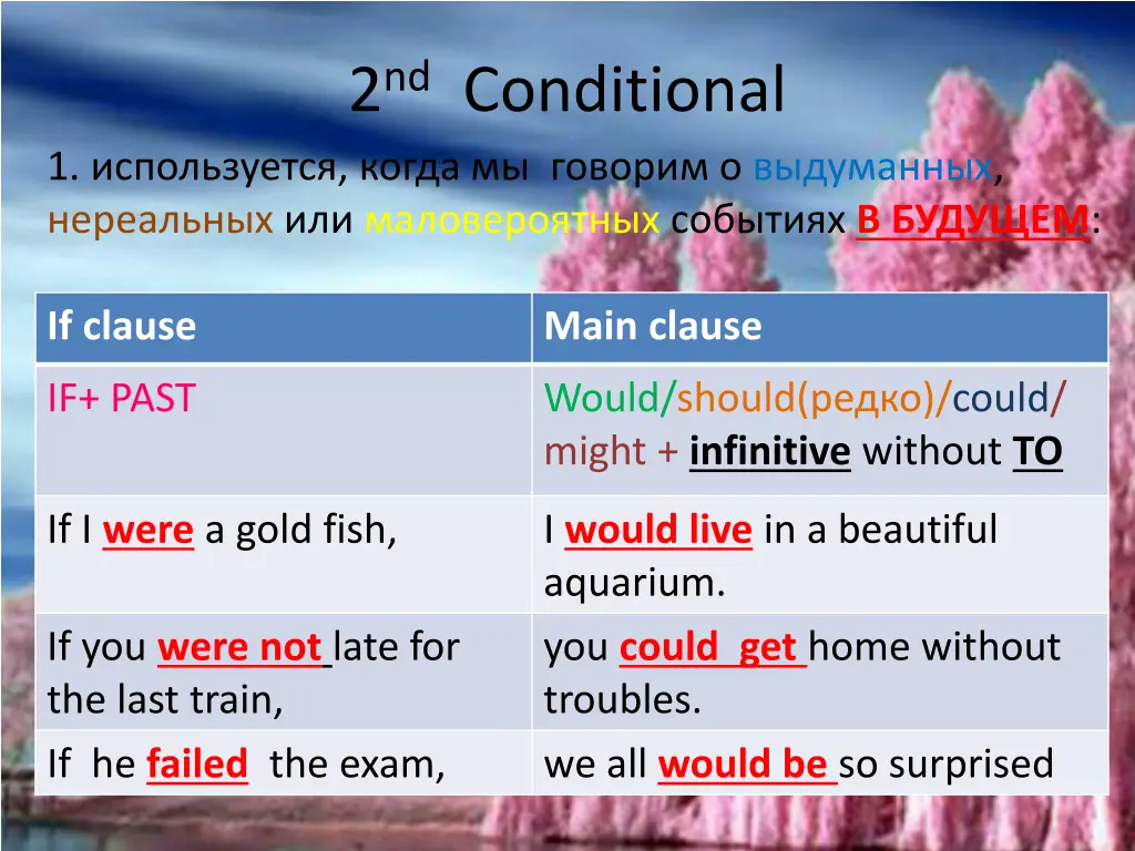 2 nd conditional
