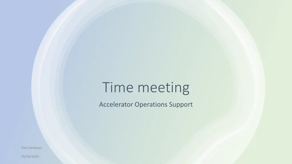 time meeting