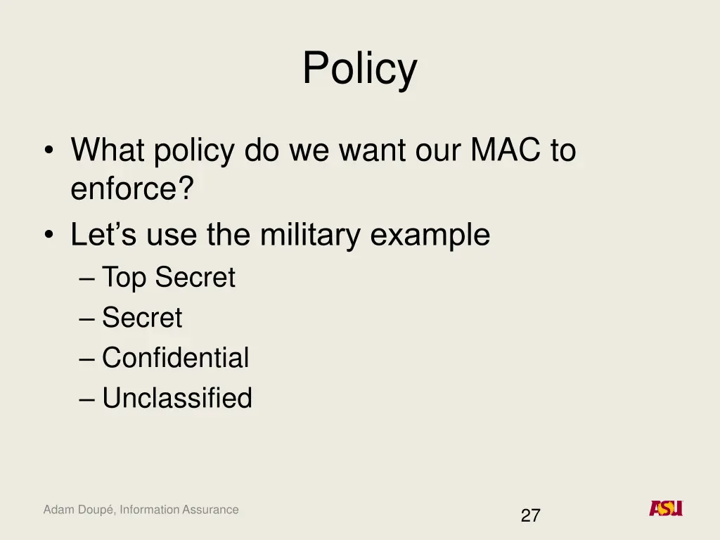 policy