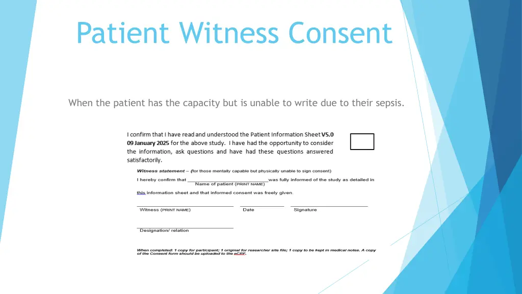 patient witness consent