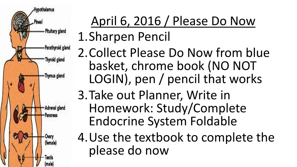april 6 2016 please do now 1 sharpen pencil