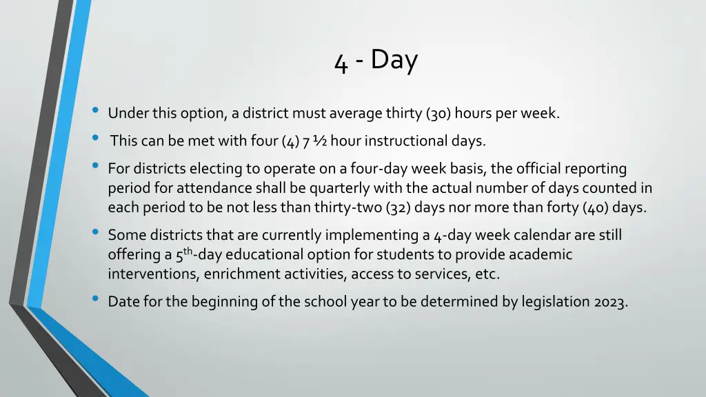 4 day