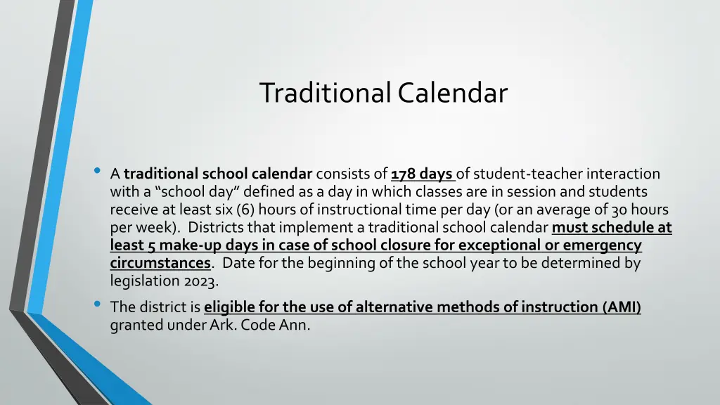 traditional calendar