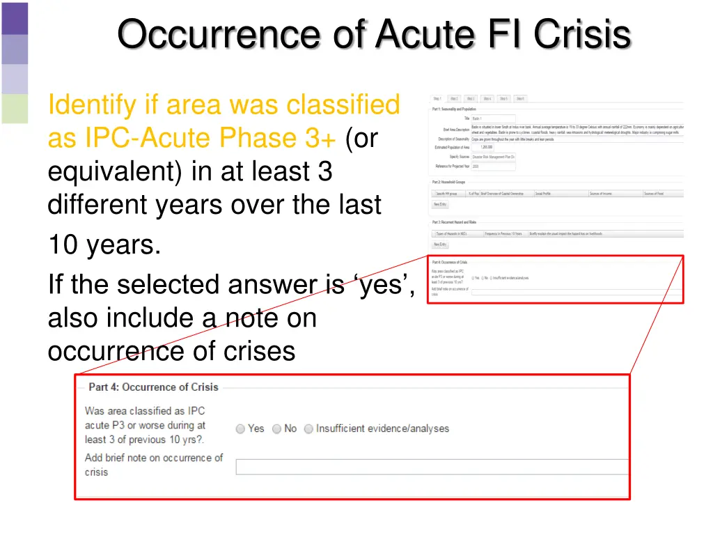occurrence of acute fi crisis