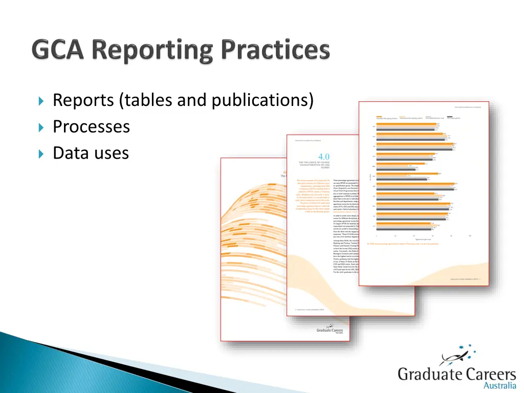 reports tables and publications