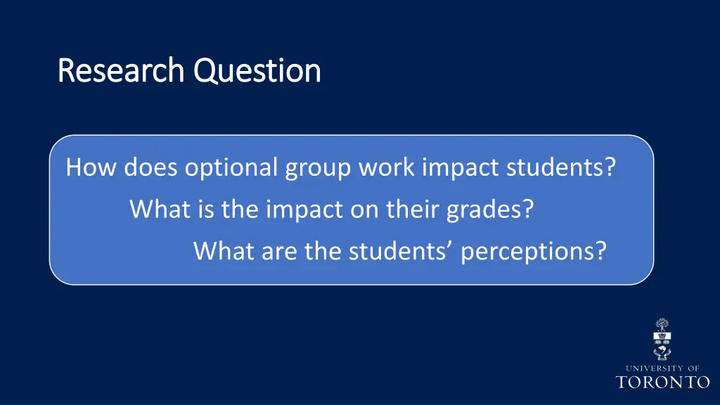 research question research question