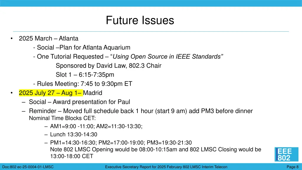 future issues