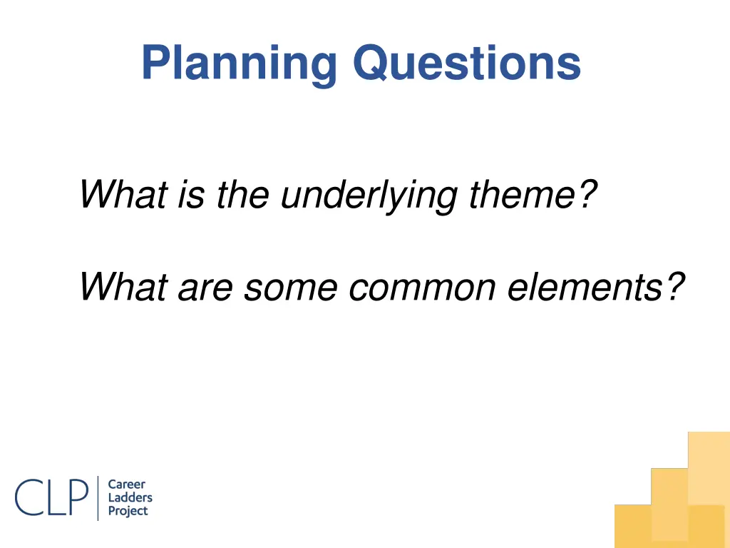 planning questions 1