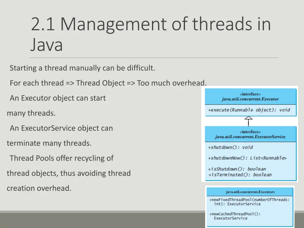 2 1 management of threads in java