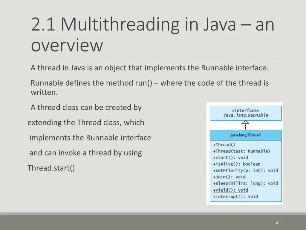 2 1 multithreading in java an overview