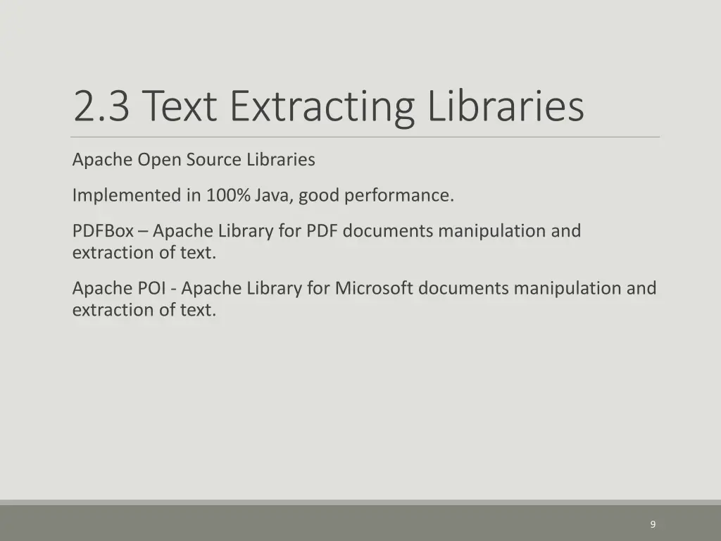 2 3 text extracting libraries