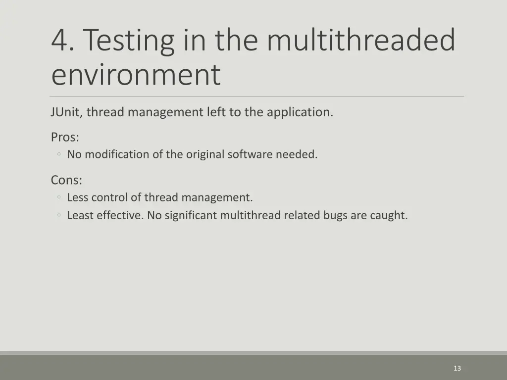 4 testing in the multithreaded environment 1