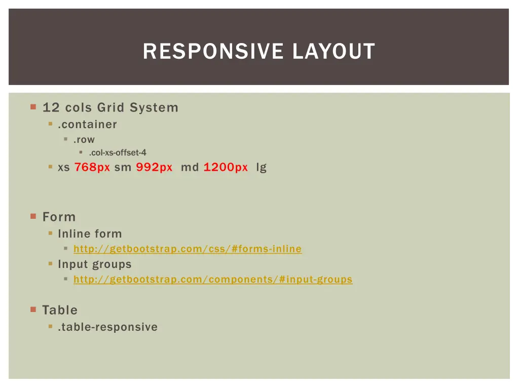 responsive layout