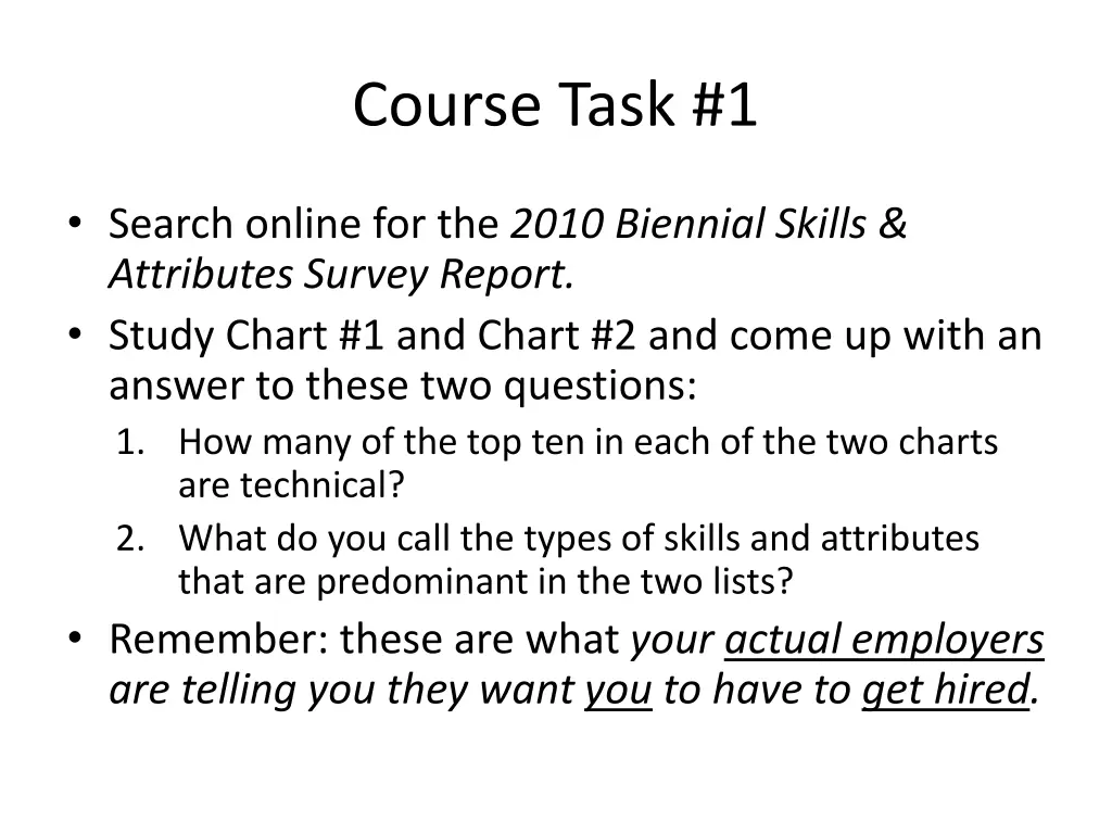 course task 1