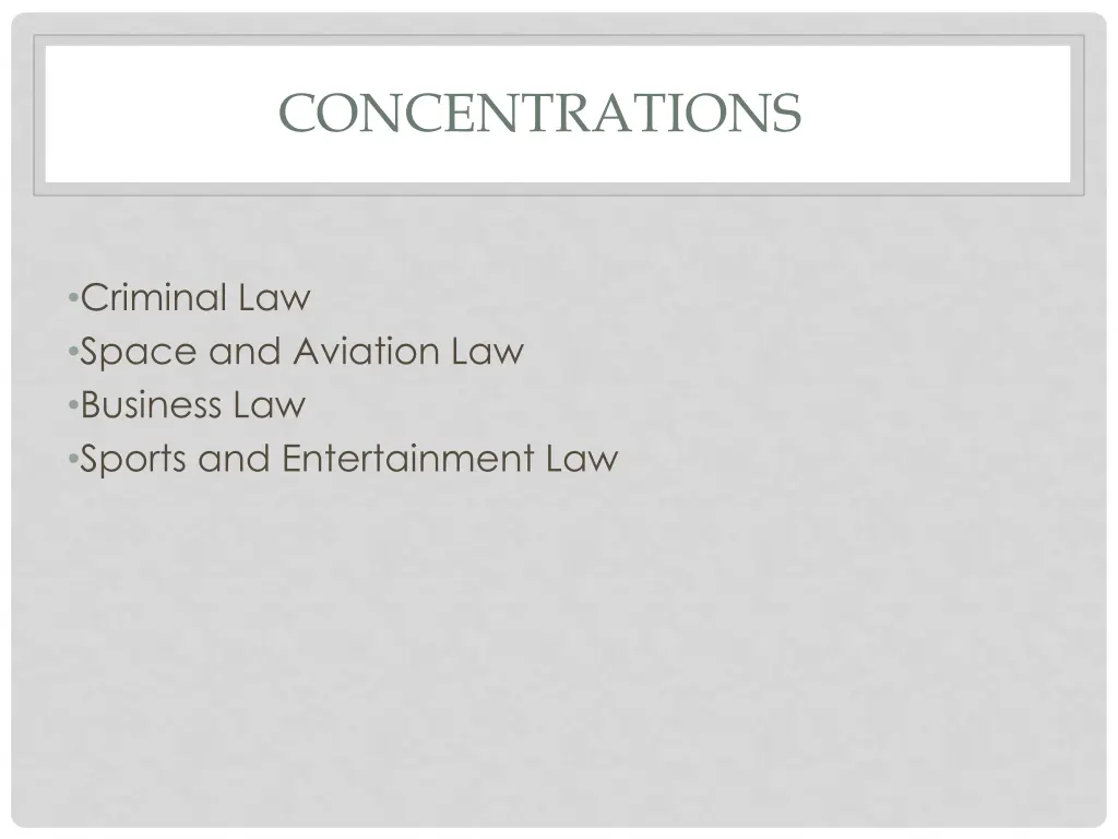 concentrations