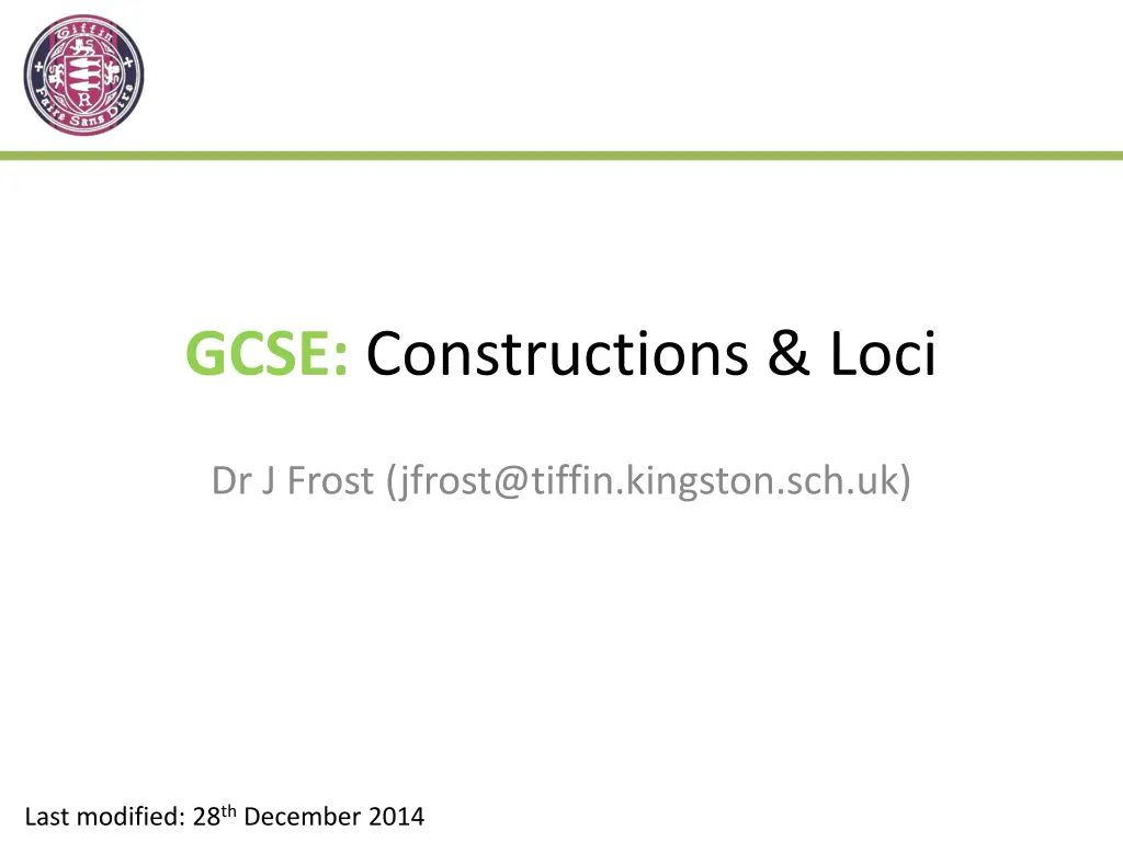 gcse constructions loci