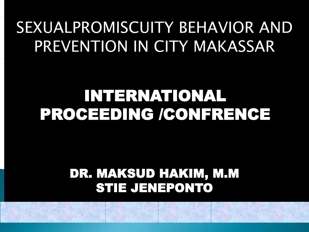 sexualpromiscuity behavior and prevention in city