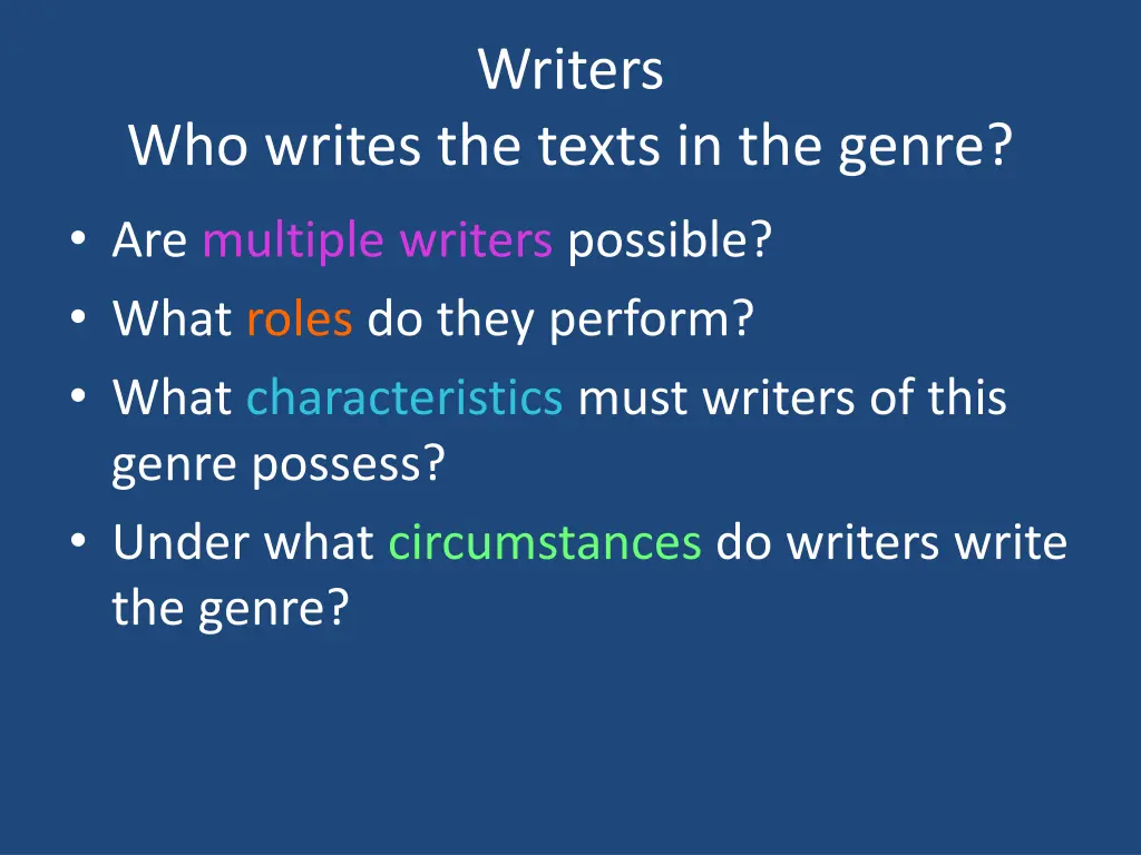 writers