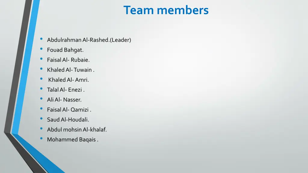 team members