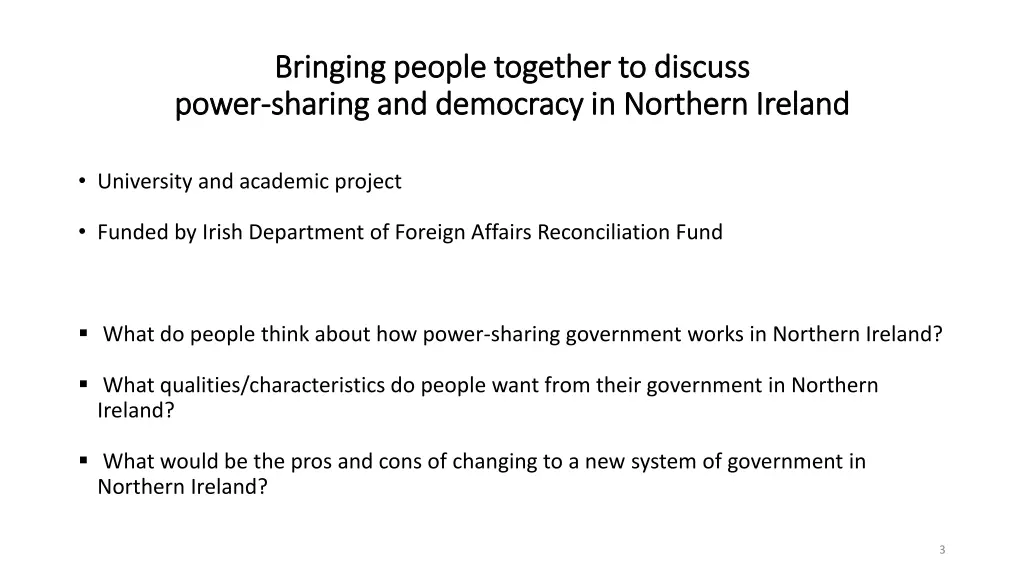 bringing people together to discuss bringing